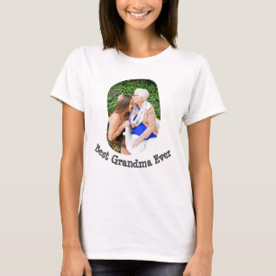 Best Grandma Ever upload je familiefoto T-shirt