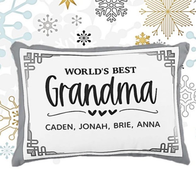 Best Grandma Gift! Personalized  Accent Kussen (Creator heeft geüpload)