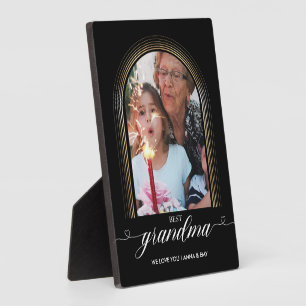 Best GRANDMA Heart Script Elegant Gold Lijst Foto Fotoplaat