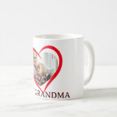 Best Grandma Personalized Own Photo Mug (Devant droit)