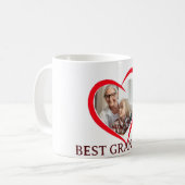 Best Grandma Personalized Own Photo Mug (Devant gauche)