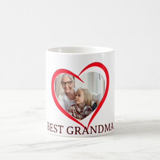 Best Grandma Personalized Own Photo Mug (Centre)