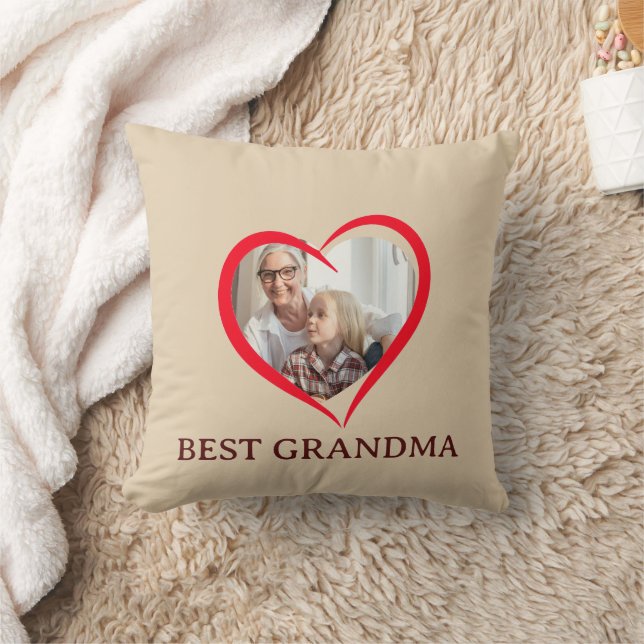Best Grandma Personalized Throw Pillow Gift Kussen (Deken)