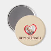Best Grandma Personalized Unique Magnet Gift (Recto/Verso)