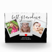 Best Grandma Photo Collage Persoonlijk script Fotoblokken (Voorkant)