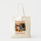 Best Grandma Photo van de wereld Tote Bag (Voorkant)