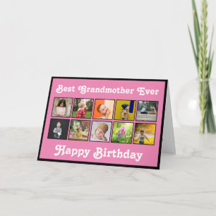 Best Grandmoeder Birthday Photo Collage Sjabloon