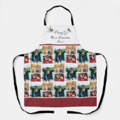 Best Grandmoeder Ever Photo Collage White Script Schort (Voorkant)