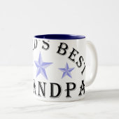 Best Grandpa blue Stars Mok (Voorkant rechts)