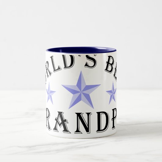 Best Grandpa blue Stars Mok (Center)