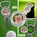 BEST GRANDPA BY PAR Photo personnalisée<br><div class="desc">Créez un Bottle Opener personnalisé avec Magnetic Golf Ball Marker et Divot Tool avec votre photo et texte personnalisé pour un golfeur que vous connaissez (l'exemple montre BEST GRANDPA PAR titre et nom PAR). Fait une grande Fête des pères, la fête des grands-parents, l'anniversaire de grand-père ou un cadeau de...</div>