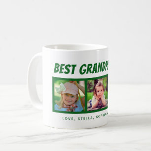 Best Grandpa Ever 3 Foto's Coffee Mok