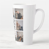 Best Grandpa Ever 8 Photo Collage Latte Mok (Rechts)