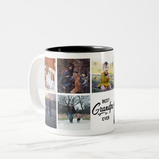 Best Grandpa Ever Custom Photo Mok (Voorkant links)