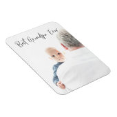 Best Grandpa Ever Custom Photo Script Moderne Magneet (Rechterzijde)