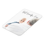 Best Grandpa Ever Custom Photo Script Moderne Magneet (Linkerzijde)