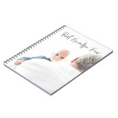 Best Grandpa Ever Custom Photo Script Moderne Notitieboek (Linkerzijde)