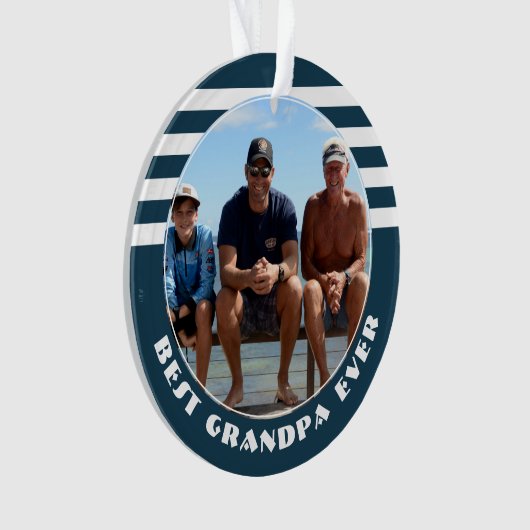 Best Grandpa Ever Keepomwille Photo Ornament (voorkant)