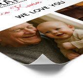 Best Grandpa Ever Photo Collage Poster (Hoek)