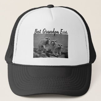 Best Grandpa Ever Photo Gift from Grandkids Black Trucker Pet