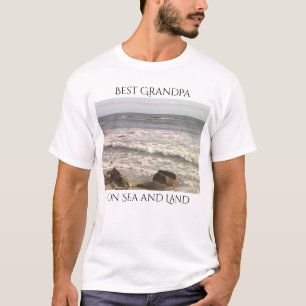 Best Grandpa Foto van Atlantic Ocean Shore Zee T-shirt