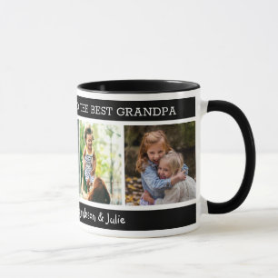 Best Grandpa Happy Vaderdag 4 Photo Black Mok