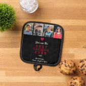 Best Grandpa Heart 4 Photo Collage Pannenlap (Top down)