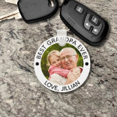 BEST GRANDPA OOIT Foto gepersonaliseerd Sleutelhanger