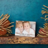 Best Grandpa Photo van de wereld Fotoplaat (Zijkant)