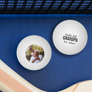 Best Grandpa Vaderdag Foto van de wereld Pingpongballen