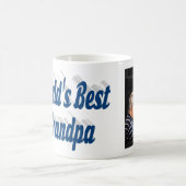 Best Grandpa zee blue text Koffiemok (Center)