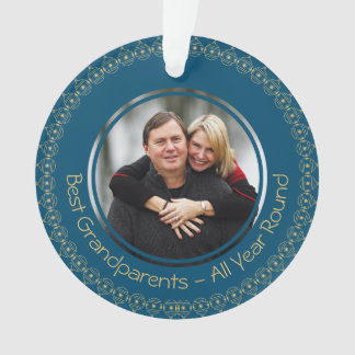 BEST GRANDPARENTS PHOTO personnalisée Turquoise | 