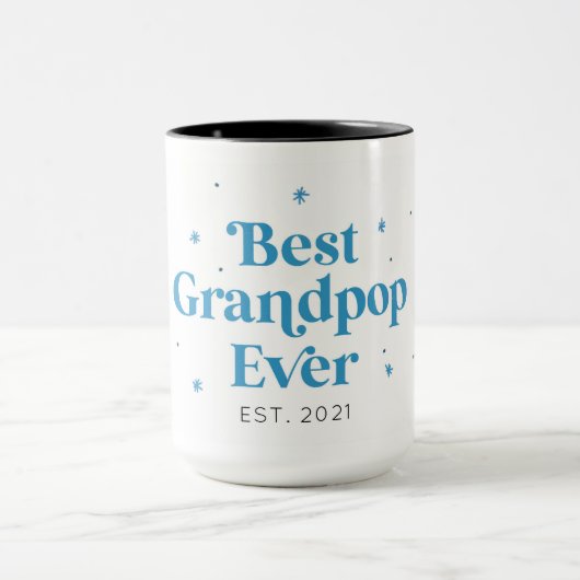 Best Grandpop Ever First Grandchild Coffee Mok (Midden)