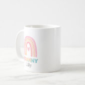 Best Granny Rainbow Mug Personalised, Gift For her (Devant gauche)