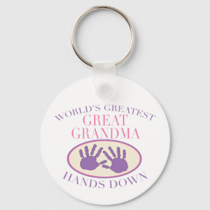 Best Great Grandma Hands Down T-shirt Sleutelhanger