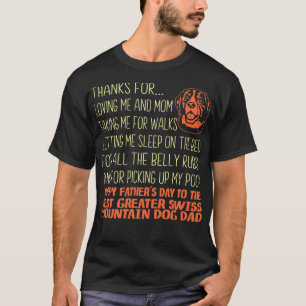 Best Greater Swiss Mountain Dog Vaderdag Gift T-shirt