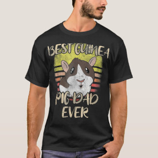 Best Guinea Pig Dad Ever Vintage Rodent Rat Lover T-shirt