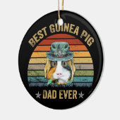 Best Guinea Pig Pap Ever Funny Guinee Pig Keramisch Ornament (Links)