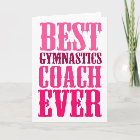 Best Gymnastics Coach Ever Kaart (Voorkant)
