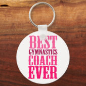 Best Gymnastics Coach Ever Sleutelhanger (Voorkant)