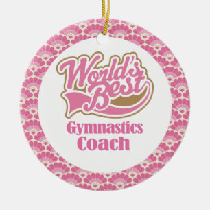 Best Gymnastics Coach Gift Ornament ter wereld