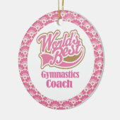 Best Gymnastics Coach Gift Ornament ter wereld (Links)