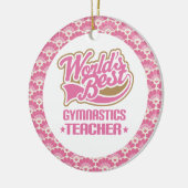 Best Gymnastics Teacher Gift Ornament ter wereld (Links)