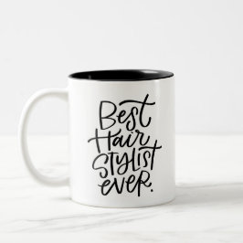 Best Hair Stylist ooit Mok met twee-toonenkoffie