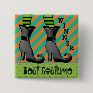 Best Halloween Costume Winner Vierkante Button 5,1 Cm