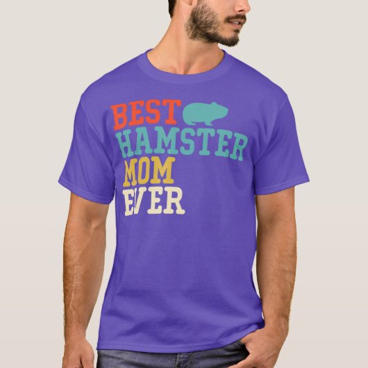 Best HAMSTER Mam Ever Funny Retro Gift T-shirt (Voorkant)