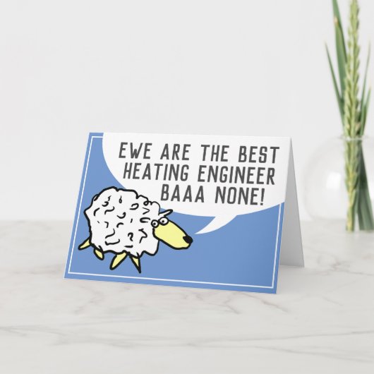Best Heving Engineer Bar Geen - Sheep Pun Kaart (Voorkant)