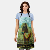 Best Horse Mam Pet Foto Schort (Gedragen)