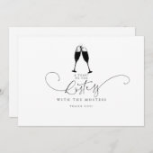 Best Hostess Mostess Cute Minimalist Hartelijk dan (Voorkant / Achterkant)