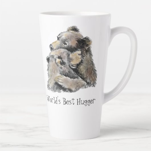 Best Hugger Fun Beer Hug Quote ter wereld Latte Mok (Rechts)